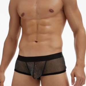 E-076A | Bóxer de malla para hombres - Ropa interior atrevida