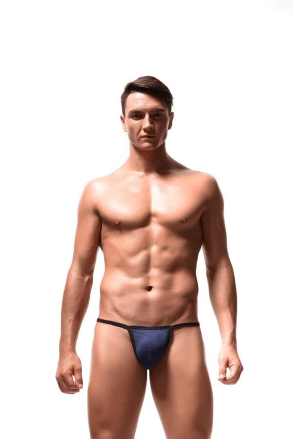 E-059 | Tanga de malla para hombres - Ropa interior cómoda - Imagen 3